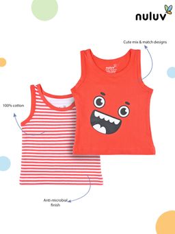 Nuluv - Boys Multi-Color Printed Vest (Pack of 2)