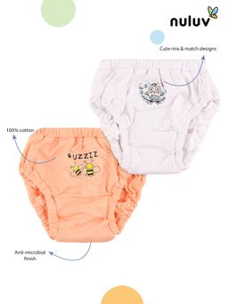 Nuluv - Girls Multi-Color Printed Bloomers (Pack of 2)