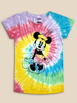 Kidsville - Girls Mickey And Friends Printed Multicolours Tshirt