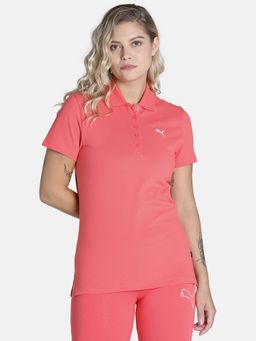 Puma - Ess Women Pink Polo T-shirt