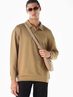 Jack & Jones - Men Oversized Beige Sweatshirt