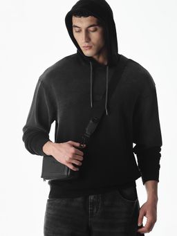 Jack & Jones - Men Oversized Black Hoodie
