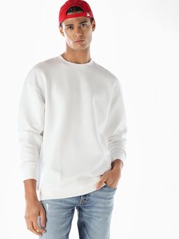 Jack & Jones - Men Oversized White Sweatshirt