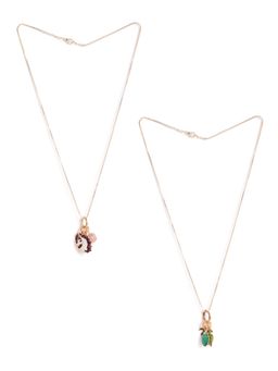 EL REGALO - Necklace for Kids Girls Multi Color (Set of 2)