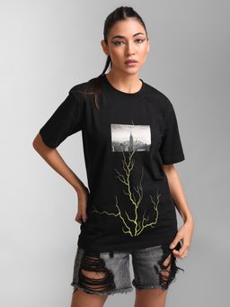 Kazo - Lightning Graphic Black T-Shirt