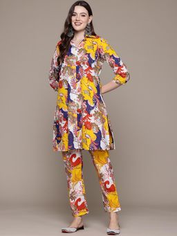 Readiprint - A Line Style Cotton Fabric Multi Color Tunic and Pants (Set of 2)