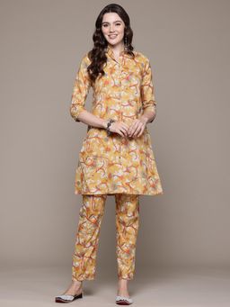 Readiprint - A Line Style Cotton Fabric Mustard Color Tunic and Pants (Set of 2)