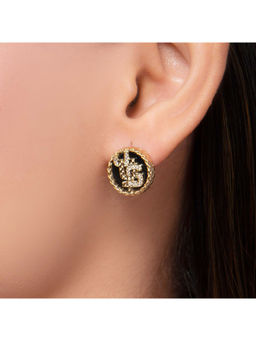 Just Cavalli - Gold Linea Logo 4 Earrings