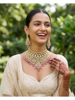 MINAKI - Pink Alizha Jewellery Set