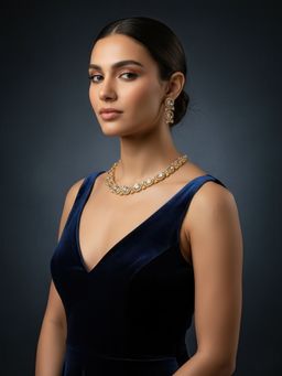 MINAKI - White Nurani Jewellery Set