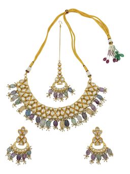 MINAKI - Multi-Color Mehar Jewellery Set