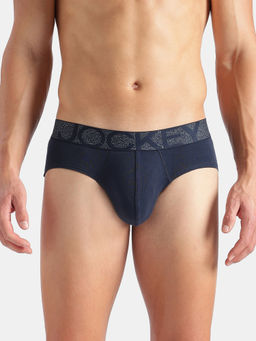 Jockey - US17 Men Super Combed Cotton Rib Solid Brief Navy Blue