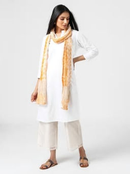 Fabindia - Cotton Silk Printed Crinkled Dupatta