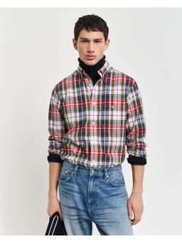 GANT - Men Multi-Color Pure Cotton Checks Regular Fit Shirt