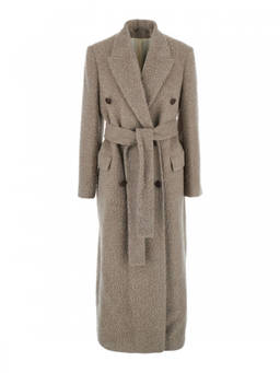 Golden Goose - Beige Textured Double-Breasted Trench Coat