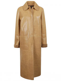 Fendi - Light Brown Leather Coat