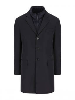 Fay - Navy Blue Double Breasted Coat