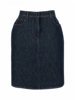 Fendi - Dark Blue Denim Skirt