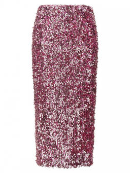 Rotate Birger Christensen - Pink All-Over Sequins Skirt
