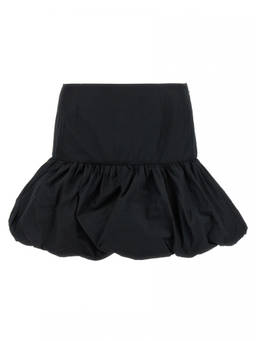 Rotate Birger Christensen - Black Mini Balloon Skirt