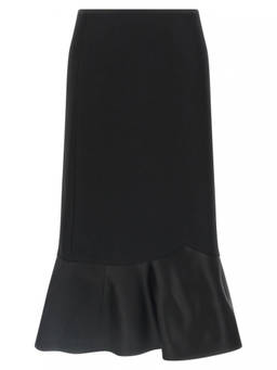 Fendi - Black Grain De Poudre Skirt