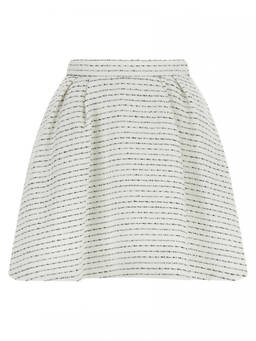 Alessandra Rich - White Tweed Skirt