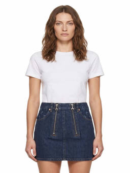 Marine Serre - Blue Printed Mini Skirt