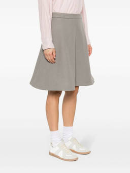 AMI Paris - Taupe Knitted Midi Skirt
