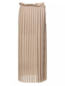 AMI Paris - Beige Pleated Skirt