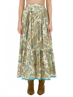 Etro - Multi-Color Paisley Maxi Skirt