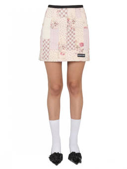 Marine Serre - Multi-Color Patchwork Mini Skirt