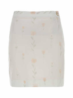 Vivienne Westwood - White Floral Mini Skirt