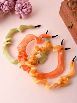 Silvermerc Designs - Multi-Color Fabric Hair Band (Set of 3)