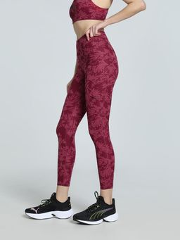 Puma - TAD GRAPHIC 7/8 AOP Womens Red Tights