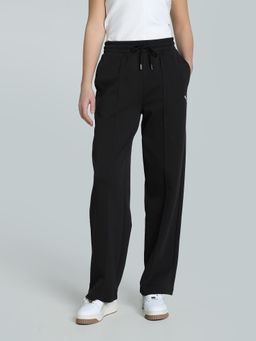 Puma - Wardrobe Ess Pintuck Womens Black Trackpants
