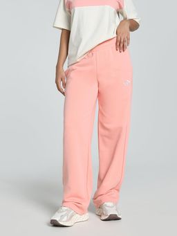 Puma - ESS No.1 Logo Straight Womens Pink Trackpants