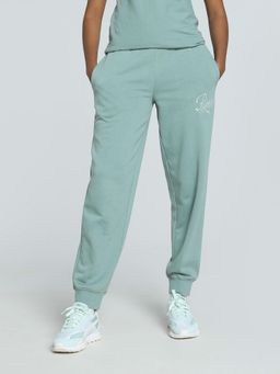 Puma - SCRIPT Comfort Womens Green Joggers