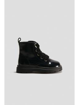 H&M - Girls Black Lace-Up Boots