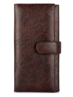 The Clownfish - Dark Brown Passport Wallet - Brown