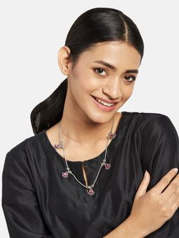 Fabindia - Silver Cutstone Necklace