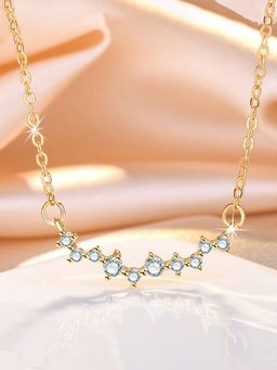 Jewels Galaxy - Gold Plated American Diamond Studded Korean Pendant
