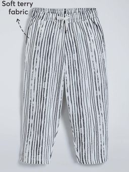 Hopscotch - White Striped Cotton Pants