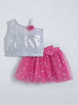 Hopscotch - Girls Pink Top & Skirt