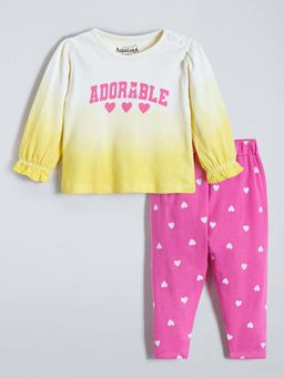 Hopscotch - Girls Pink Top & Leggings