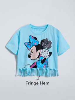 Hopscotch - Blue Solid T-shirt