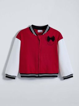 Hopscotch - Teddy Typography Bow Jacket