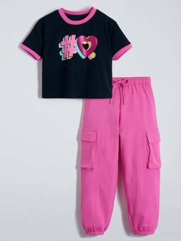 Hopscotch - Navy Blue Top & Joggers