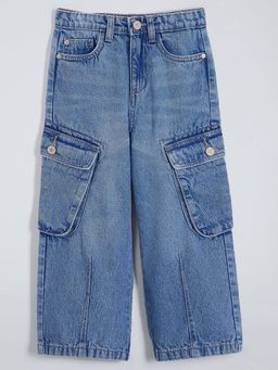 Hopscotch - Blue Cotton Jeans