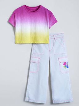 Hopscotch - Girls Ombre Top & Jeans