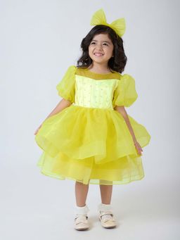 Hopscotch - Yellow Dress with Headband